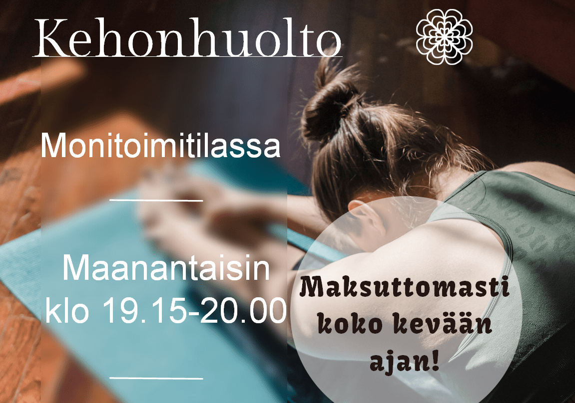 Kuvassa nainen, joka venyttelee. Lisätiedot uinninvalvomosta.