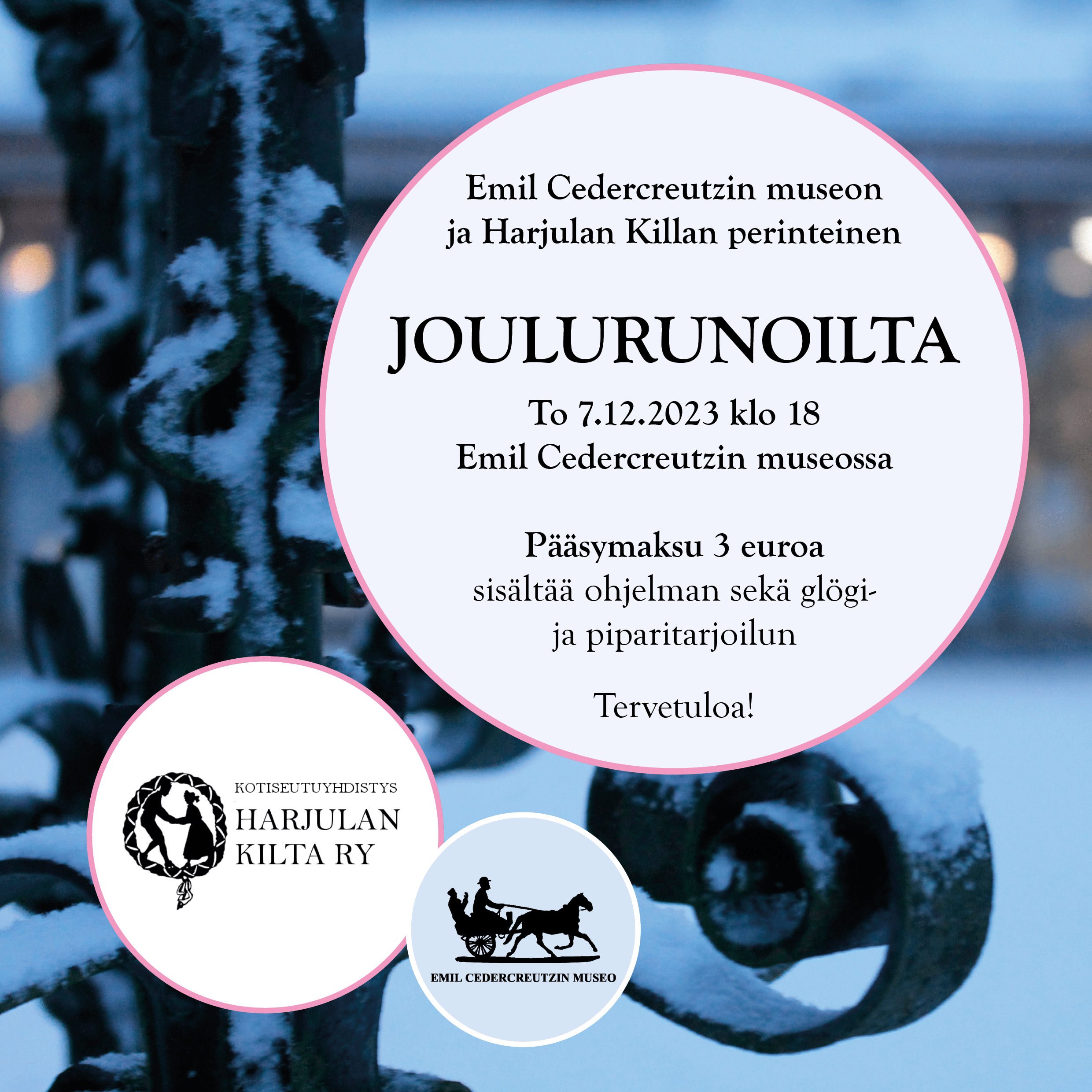 Joulurunoillan mainos