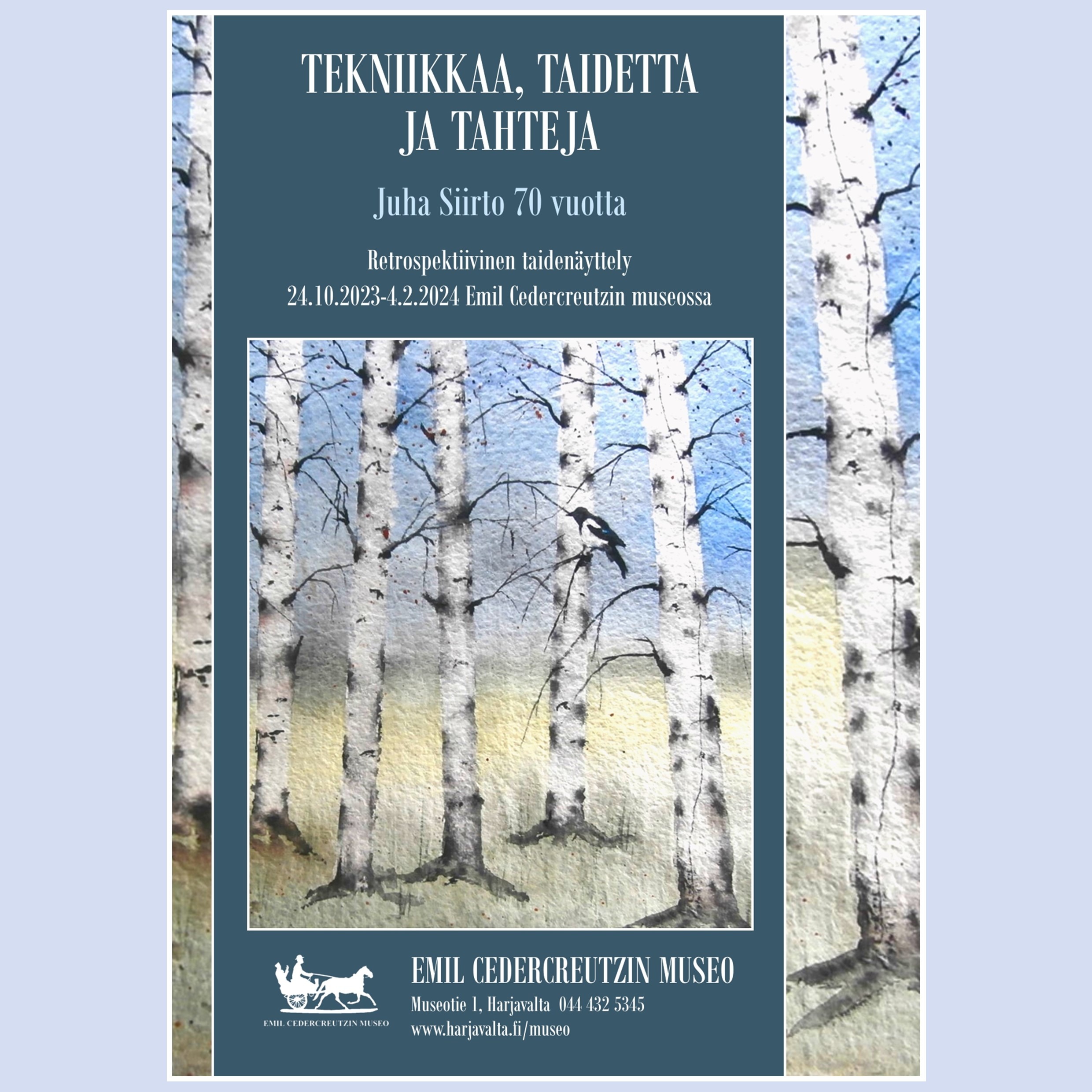 Juha Siirron näyttelyn juliste