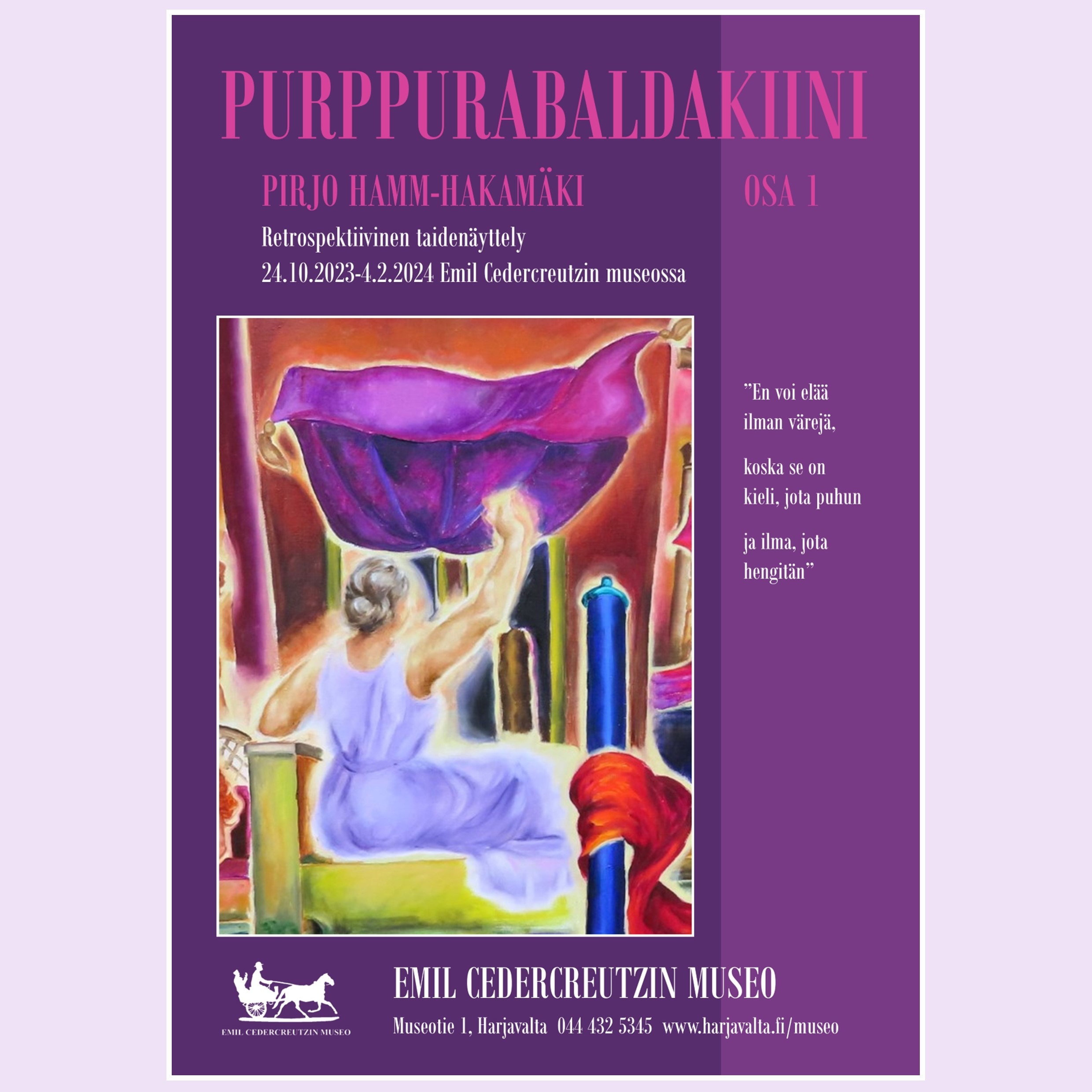 Pirjo Hamm-Hakamäen näyttelyjuliste