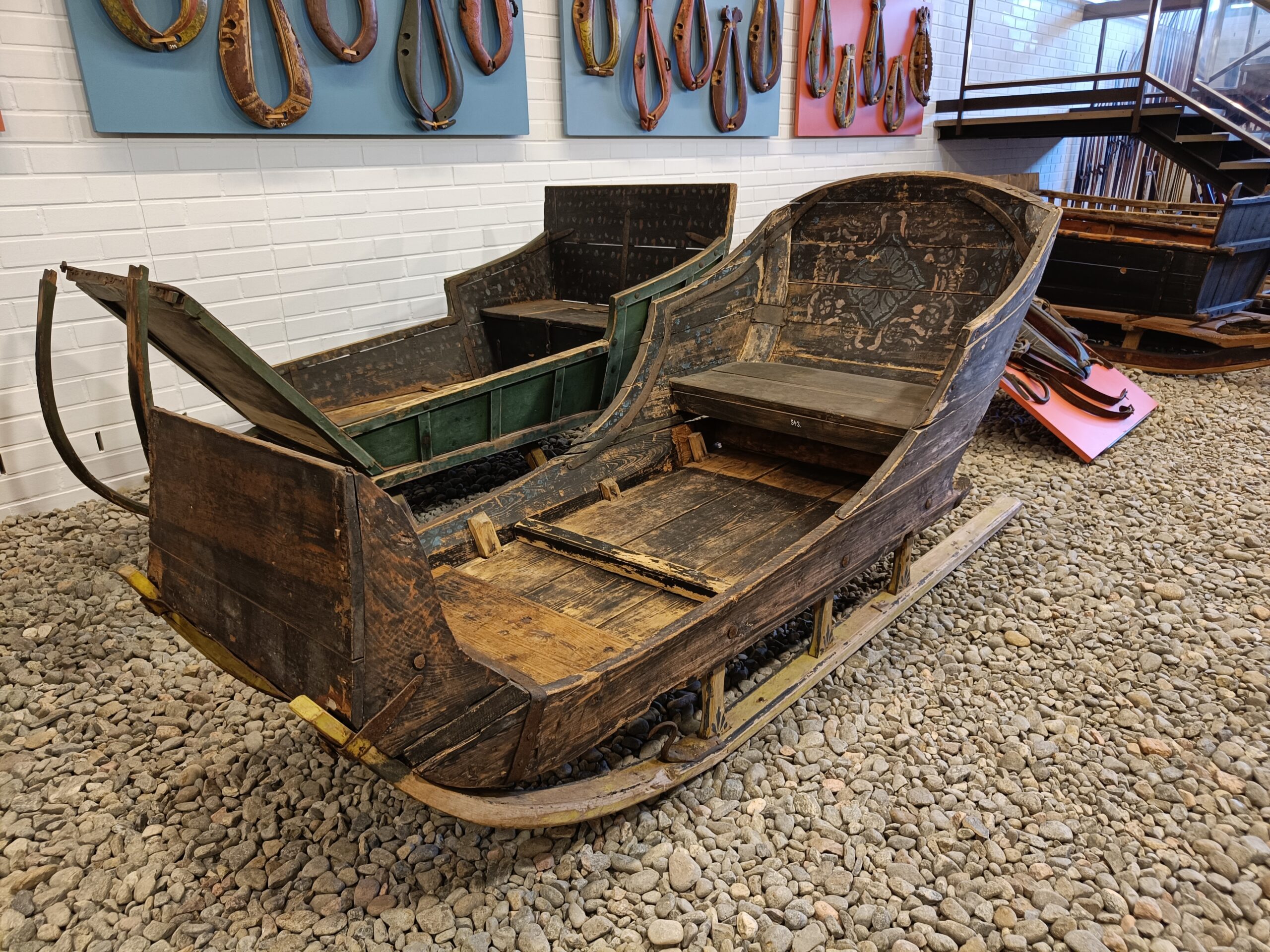 Kuvassa reki museon kokoelmista.