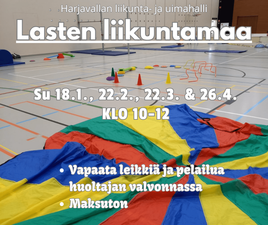 Lasten liikuntamaa Harjavallan liikunta- ja uimahallissa