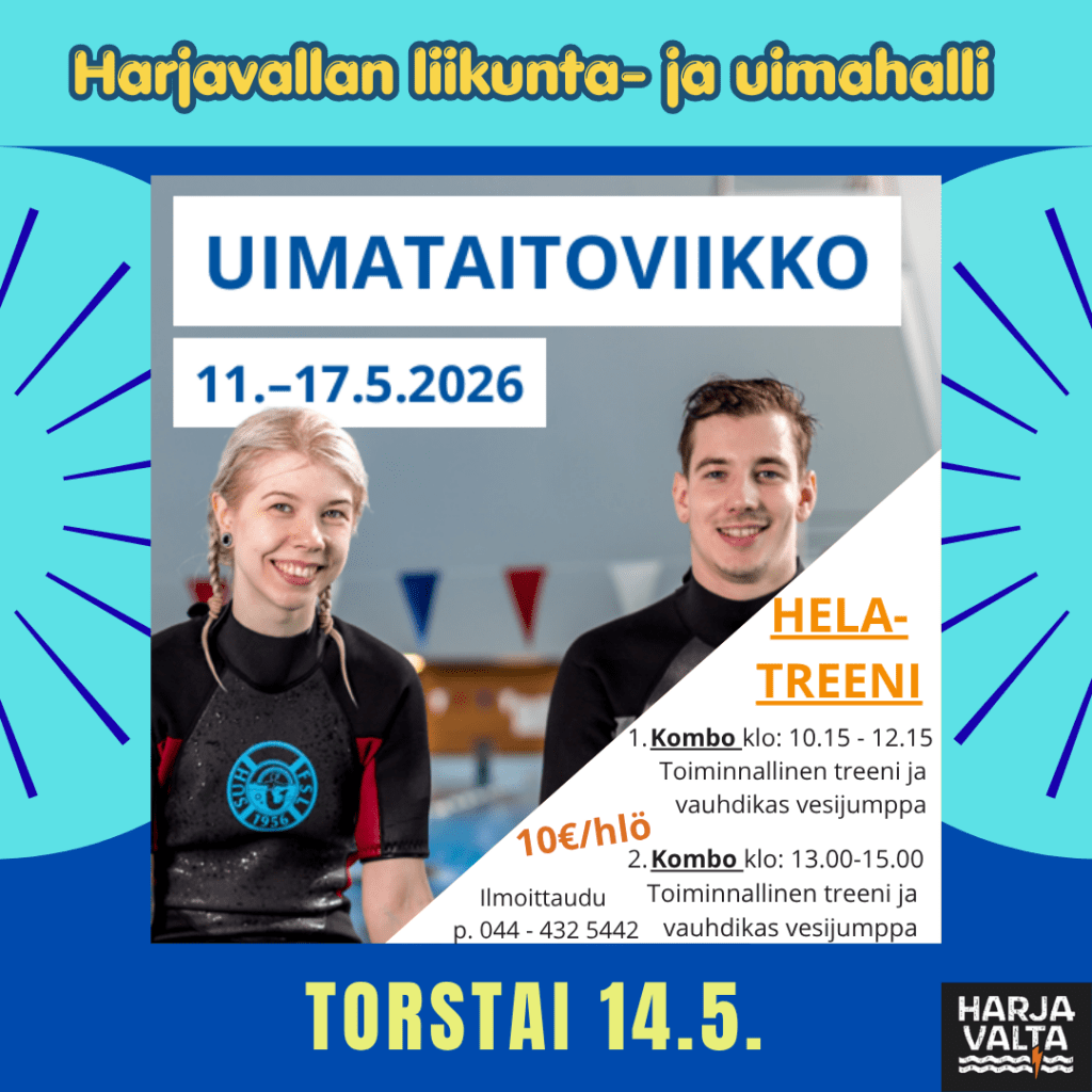 Uimataitoviikon ma 11. - su 17.5 materiaalia.