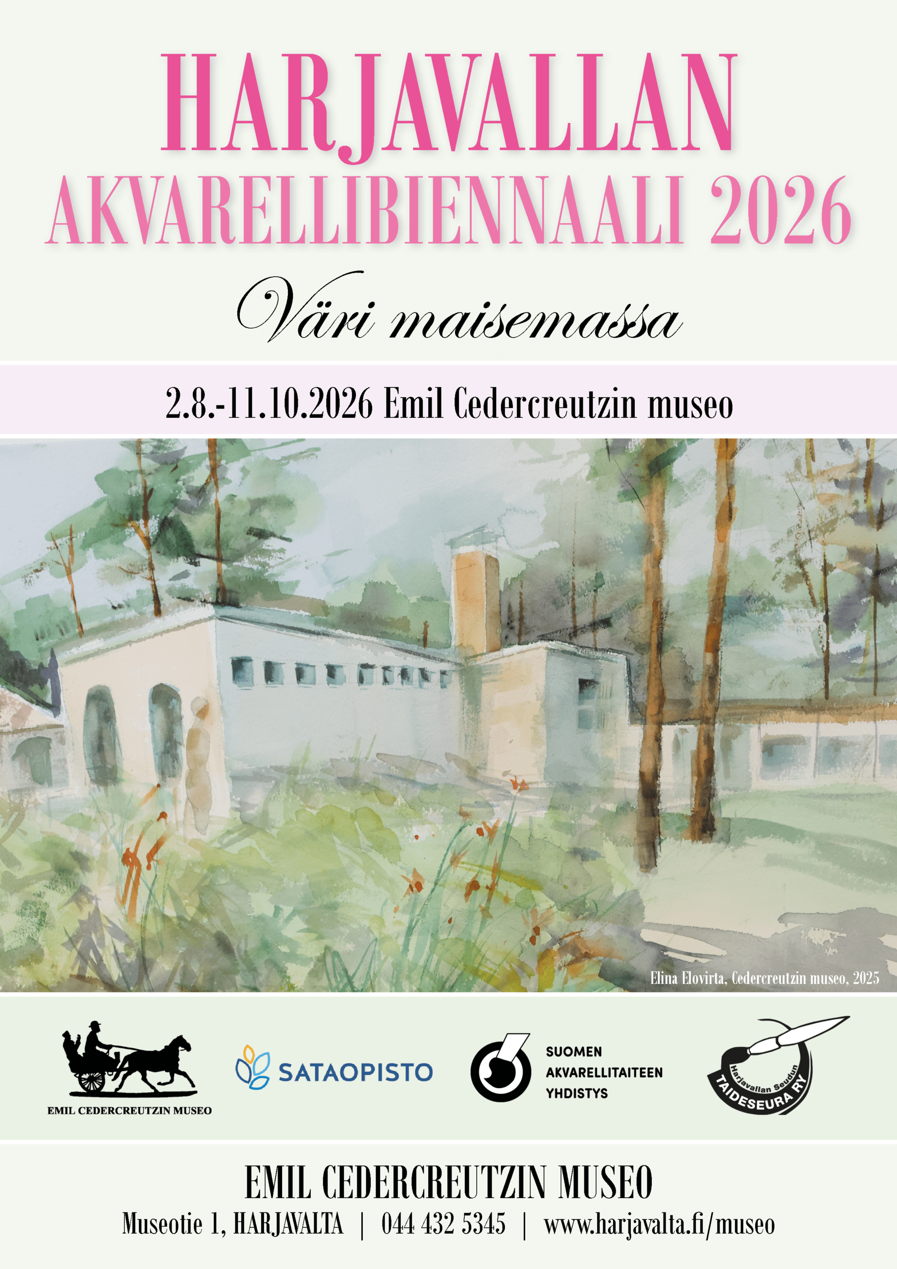 Juliste, Harjavallan Akvarellibiennaali 2026